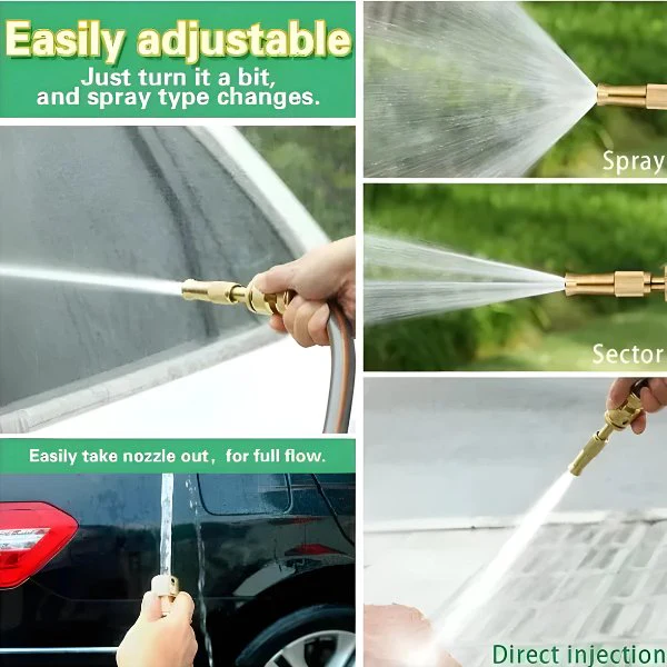 Adjustable High Pressure Water Spray Nozzle (Include Pipe Connector - Image 2