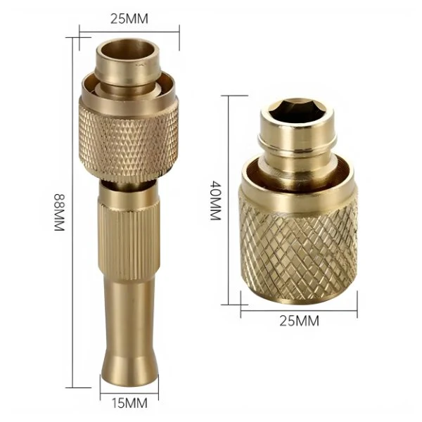 Adjustable High Pressure Water Spray Nozzle (Include Pipe Connector - Image 3