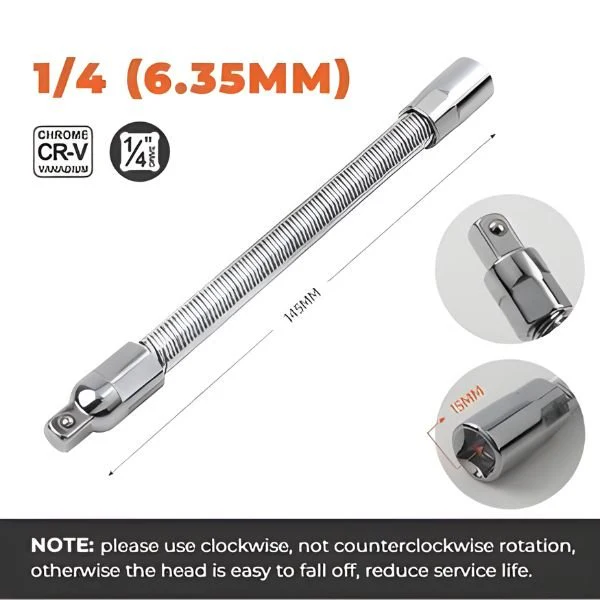 Electric Wrench Sleeve Universal Extension Rod - Image 3