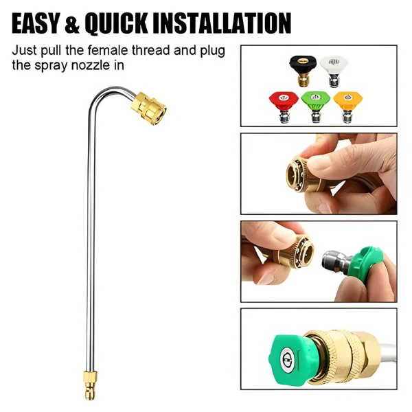 High Pressure Washer Gutter Rod with Nozzle - Image 9