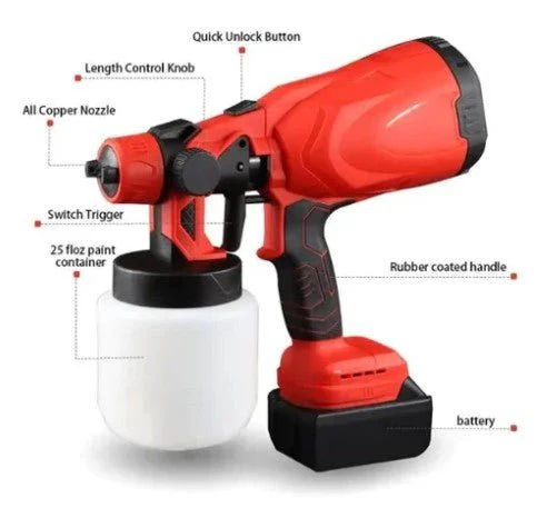 Pousbo® Portable Automatic High-pressure Paint Spray Gun - Image 5
