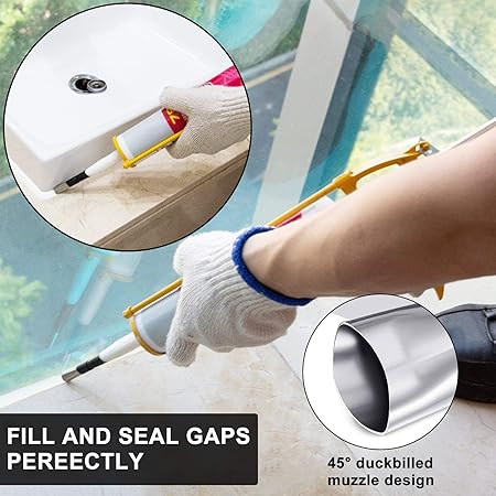 Reusable Caulking Nozzle Applicator Finishing Tool - Image 2