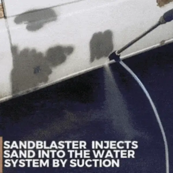 UPGRADE SANDBLASTKIT  ( BRASS NOZZLE/ STEEL HOSE ) BOATS - Image 9